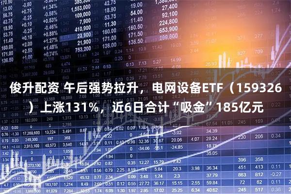 俊升配资 午后强势拉升，电网设备ETF（159326）上涨131%，近6日合计“吸金”185亿元